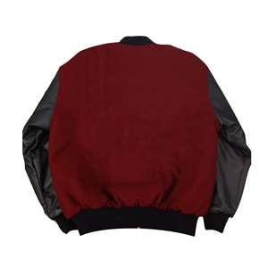 OEM personalizado de invierno Vintage School College hombres de lana Lettermen chaqueta para hombre chaquetas grises claras - Product Image 6