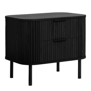 Meubles de rangement pour table de chevet en bois massif de luxe au design moderne pour chambre à coucher tables de chevet - Product Image 1