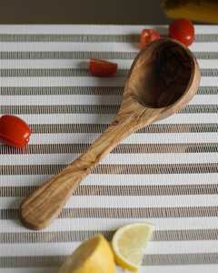 Nueva Cuchara de Servir Moderna Ecológica de Madera de Acacia, Cuchara de Madera Natural Personalizada para Fiestas - Product Image 6