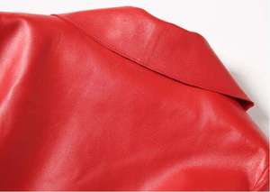 Chaquetas de cuero clásicas amigables con MOQ de calidad superior para mujer 100% chaquetas de MOTO de cuero genuino para mujer - Product Image 6