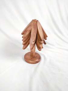 Juego de Salvamanteles Plegables en Forma de Árbol, Salvamanteles de Madera, Posavasos de Madera para Platos Calientes, Venta desde India - Product Image 4