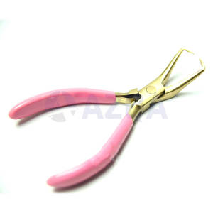 Professional Stainless Steel Pink Hair <b>Extension</b> Tool Kit with <b>Micro</b> Ring Bead Pliers and Loop Needle Tools for Salon - Product Image 5