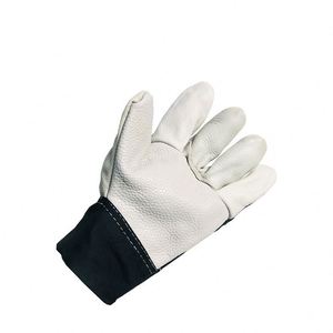 Gants de travail en cuir de vachette pour adultes, gants de soudage de sécurité pour la construction et les activités de plein air, résistants à la chaleur, longueur poignet - Product Image 3