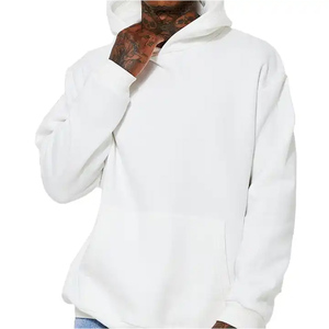 เสื้อมีฮู้ดรุ่นไลท์เวทสไตล์ลำลองเสื้อมีฮู้ดแบบผ่าข้างพิมพ์ลายหน้าจอ3D พัฟ100% เสื้อมีฮู้ดแบบสวมหัวโอเวอร์ไซส์ - Product Image 1