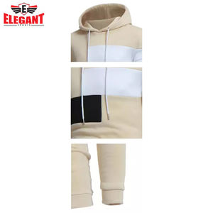 Sweat-shirt à capuche décontracté élégant pour hommes pour l'hiver Couleurs unies avec motif imprimé à cordon 100% coton Taille XS - Product Image 6