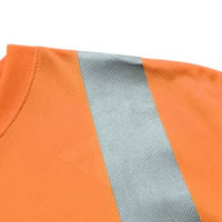 Vêtements de sécurité à manches courtes haute visibilité T-shirts réfléchissants avec impression de couleur unie et chemise de sécurité avec logo personnalisé
