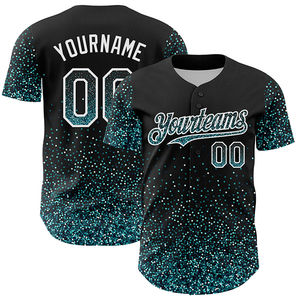 Camisetas de Béisbol Deportivas con Botones, Personalizadas con Logotipo Bordado en Sarga, Nombre del Equipo, Camiseta de Béisbol de Talla Grande para Hombre - Product Image 3