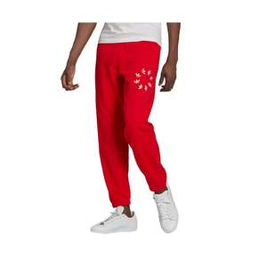 Pantalones deportivos Adidas Adicolor Shattered Trefoil Graphic para hombre, color: rojo, 100% auténticos - Product Image 3