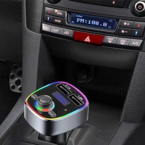 Transmetteur FM Bluetooth pour voiture, audio mains libres USB - Couleurs assorties - Product Image 4