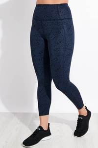 กางเกงเลกกิ้งเอวสูงสำหรับผู้หญิงผ้าถักสแปนเด็กซ์โพลีเอสเตอร์สวมใส่สบายระบายอากาศได้ดีพิมพ์ลายเซ็กซี่ - Product Image 6