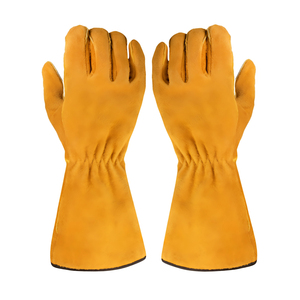 Heavy Duty Hiver Casual 14 Pouces Résistant À La Chaleur En Cuir De Vache Split Écologique Respirant Longue Sécurité Travail Gants De Soudage pour - Product Image 4