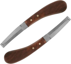 Cuchillo para Cascos con Mango de Madera, Herramienta de Recorte, Instrumento Veterinario para el Cuidado y Corte de Cascos de Caballos - Product Image 6