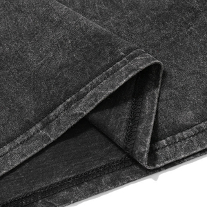 2025 personalizado 220gsm Unshrinkable Qualified Cotton Plain Black Custom Mens Vintage Acid Wash T Shirt - Product Image 5