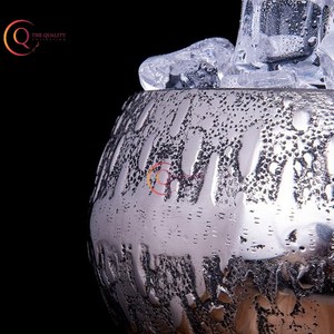 ถังน้ำแข็งถังใส่น้ำแข็งสีเงินดีไซน์ใหม่พร้อมฝาปิดอะลูมิเนียม - Product Image 4