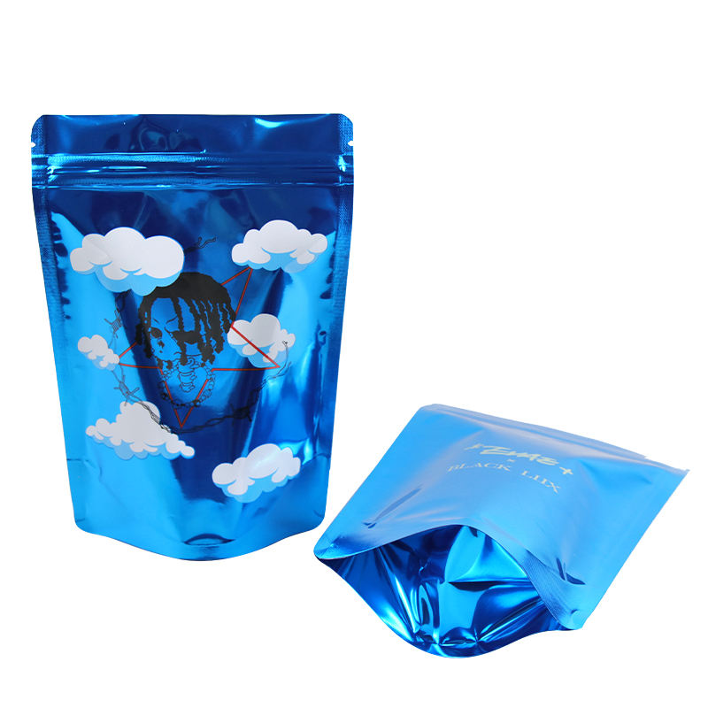 Custom Printed Gravure Printing 3.5g 7g 14g Resealable Child Proof Moisture Proof Edible Candy Gummy Food Grade Aluminum Foil