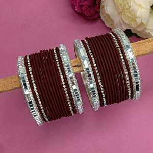 100% Handmade High Quality Fashion Bangles Chudiyan Set for Women Custom Sizes and Colors Latest Designs - Product Image 5