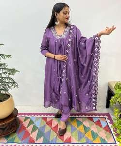 ชุดเจ้าสาวแบบอินเดียเย็บด้วยมือเป็นมิตรกับสิ่งแวดล้อม ผ้าลินินพิมพ์ลายสำหรับงานอีด มารีอา ชุดเด็กผู้ชายแบบยาวสวยงามสไตล์อาหรับ - Product Image 2