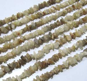 Natural Multi Moonstone Irregular Chip Grava sin cortar Nugget 4mm a 8mm Multi Color Fabricación de joyas Cuentas Strand 34 pulgadas de largo - Product Image 1