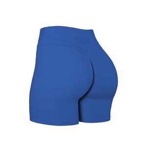 High quality Breathable Quick Dry High <b>Elastic</b> Sports Shorts Low Waist Short Gym Fitness Leggings Seamless Yoga Shorts Women - Product Image 3