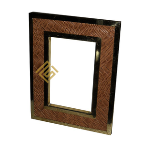 Haute qualité meilleure vente en gros prix produit indien artisanal article conception personnalisée corne os photo cadre photo résine bois - Product Image 5