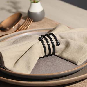 Anneau de serviette de luxe, décoration d'événement, équipement de table à dîner, porte-serviettes de Noël, anneau de serviette en résine personnalisé - Product Image 5