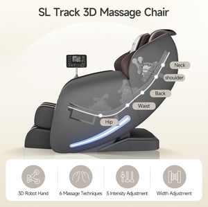 Sillón de Masaje de Cuerpo Completo con Gravedad Cero, Masaje Shiatsu, Reclinable, con Calor, Control por IA, Escaneo Corporal y Extensión para Pantorrillas - Product Image 2