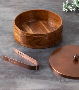 Caja Roti de madera incrustada a cuadros única con pequeños detalles de estrellas. ¡Un espectáculo! Disponible a precios mayoristas - Product Image 6