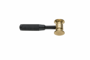 Marteau chirurgical dentaire avec manche en aluminium de 38 mm x 165 mm et tête en laiton, instrument de base - Product Image 2