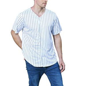 Wholesale Men's Short Sleeve V Neck Button <b>Down</b> Jersey Tops Sports Shirt Softball & Baseball Wear T-shirt for men - Product Image 6