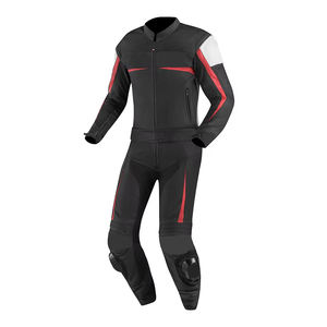 Trajes de chaqueta de moto de cuero genuino duradero Moq bajo servicio OEM Venta directa de fábrica superior Trajes de moto de cuero de bajo precio - Product Image 2