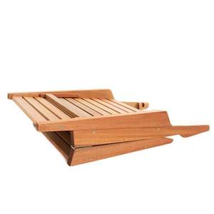 Chaise Lounge para piscina, muebles de exterior de madera de teca, asiento de silla de salón para Hotel, cabaña, muebles de Villa - Product Image 4