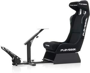 Cockpit de simulation de course de qualité supérieure |   Siège de course confortable |   Adaptation universelle pour volants et pédales |   Compatible avec PC, Xbox - Product Image 1