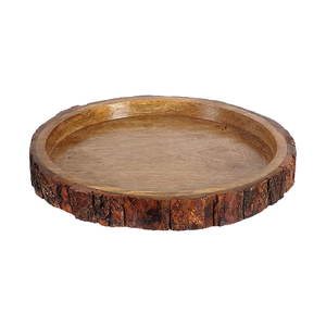 Assiette ronde en bois de neem naturel de qualité d'exportation écologique avec quantité minimale de commande 100 pièces - Product Image 3