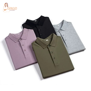 เสื้อโปโลแขนยาวสำหรับผู้ชายเสื้อเต้นสีพื้นพิมพ์ลาย - Product Image 1