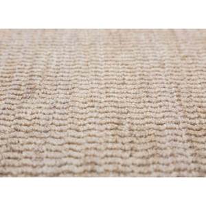 พรมขนสัตว์ทอมือลายเส้นโค้งสีเบจน้ำตาลขนาดใหญ่รูปทรงสี่เหลี่ยมผืนผ้าลายทางสามมิติสีพื้นสำหรับบ้าน ห้องโถง ห้องนั่งเล่น ห้องนอน-Hwl-207 - Product Image 3