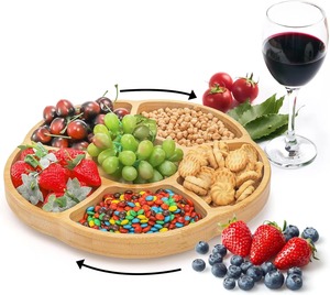 Bandeja DE SERVICIO DE MADERA hecha a mano con diseño floral para el hogar, cocina, comedor y sala de estar, té, café, mesa de aperitivos - Product Image 3