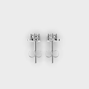 IGI Certified Lab Grown Diamond Heart Shape Stud <b>Earrings</b> <b>Solid</b> 925 Sterling <b>Silver</b> Minimalist Solitaire Love <b>Earrings</b> - Product Image 2