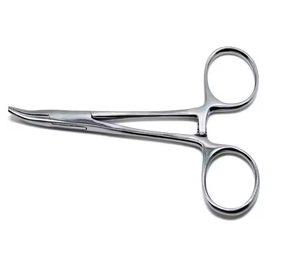 Fórceps para mosquitos rectos y curvos de 5 "de alta calidad Fuente de alimentación manual de acero inoxidable hemostático - Product Image 3