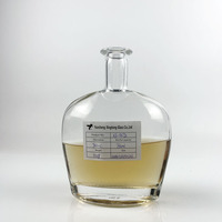 500ml 700ml 750ml 1000ml Large Bouche Forme Ovale Vodka Whisky Tequila Brandy Gin Bouteilles En Verre Populaires Offre Spéciale