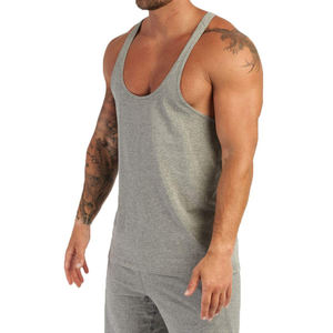 Débardeurs de gymnastique à dos nageur de qualité supérieure pour hommes, vente en gros de vêtements d'haltérophilie, de musculation, OEM et ODM - Product Image 2