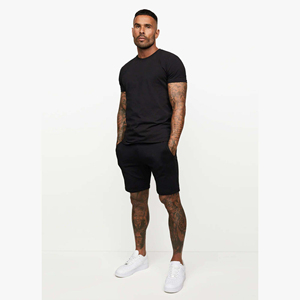 Logo personnalisé Survêtement Marque Privée Ensemble Short Hommes D'été T Shirt Et Short Ensemble Pour Hommes Jogging Porter Ensemble Short Hommes Personnalisé - Product Image 3