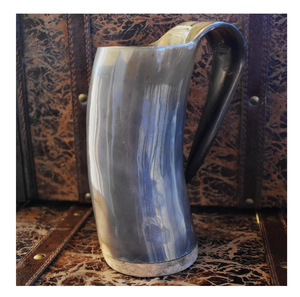 Nouvelle arrivée Tasse en corne de buffle blanche Corne naturelle Tasse à café écologique avec base en bois - Product Image 5