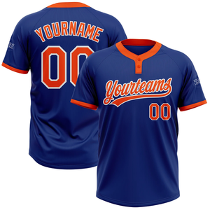 Unisex de alta calidad transpirable que absorbe la humedad 100% poliéster ropa deportiva logotipo personalizado 2 botones béisbol Jersey Softball uniforme - Product Image 4