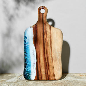 Tabla de cortar y picar madera y resina, forma personalizada y diseño atractivo, para carne y verduras, superventas - Product Image 3