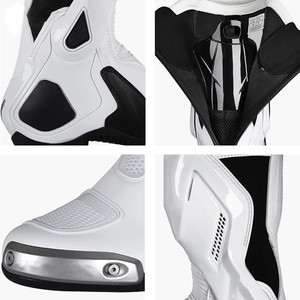 2024 zapatos impermeables personalizados de alta calidad para motocicletas de aventura con forro de cuero genuino, plantilla de goma para adultos - Product Image 5