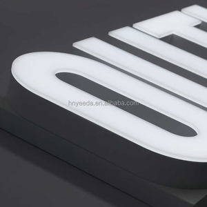 Enseigne électronique lumineuse personnalisée, lettres <span class=keywords><strong>de</strong></span> logo 3D en acrylique, texte pour magasin commercial, bordure en métal peint au four pour la publicité - Product Image 2
