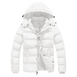 แจ็กเก็ตทรงพองมีฮู้ดสำหรับผู้ชายแฟชั่นฤดูหนาวออกแบบได้ตามต้องการ - Product Image 4