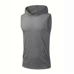 Sudadera con capucha sin mangas para hombre, camiseta sin mangas para gimnasio, entrenamiento, correr y Culturismo - Product Image 5