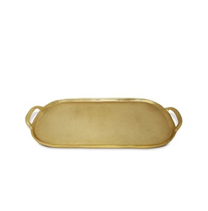 Elegante Bandeja de Servicio de Latón en Tono Dorado para Decoración Festiva que Agrega Riqueza y Sensación de Celebración a los Eventos - Product Image 6
