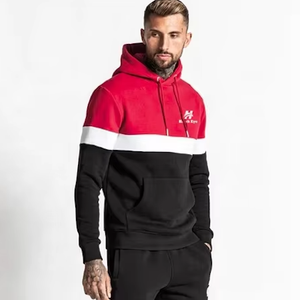 Ensemble survêtement de sport d'hiver pour homme personnalisé, 100% polyester, imprimé numérique, séchage rapide, polaire 300g, streetwear, veste noire - Product Image 3